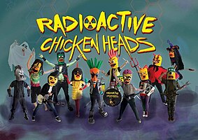 The Radioactive Chicken Heads'in 2017'deki Tales From The Coop'taki karakter kadrosu.