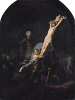 Levantamiento de la Cruz, por Rembrandt van Rijn.jpg