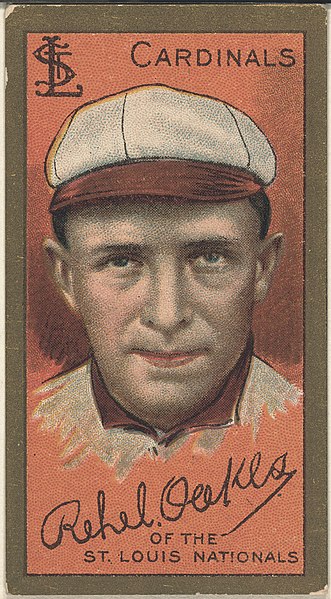 File:Rebel Oakes, St. Louis Cardinals, baseball card portrait LCCN2008677422.jpg