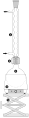 Organic synthesis apparatus using reflux