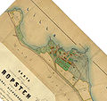 Map from 1874, covering the area around Ropsten. Map orientation; north facing up.