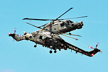 Lynx Royal Navy Black Cats Helicopter close manoeuvre.jpg
