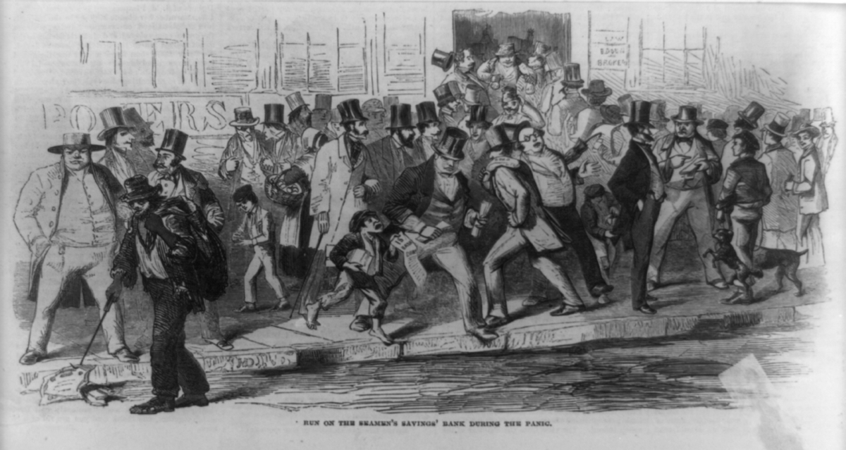 Run on the Seamen's Savings' Bank during the Panic of 1857.png