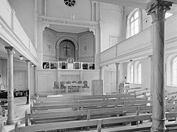 Kyrkorummet efter renoveringen 1972.