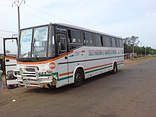 A state-run SNTV coach running between Ouagadougou, Burkina Faso and Niamey, Niger. Road transportation is a major form of travel across the huge distances between Niger population centers as most Nigerians do not own vehicles. SNTVbus-Ouagadougou-Niamey.jpg