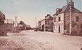 Saint-Jacques-de-la-Lande ː la route venant de Pont-Réan (carte postale, vers 1925).