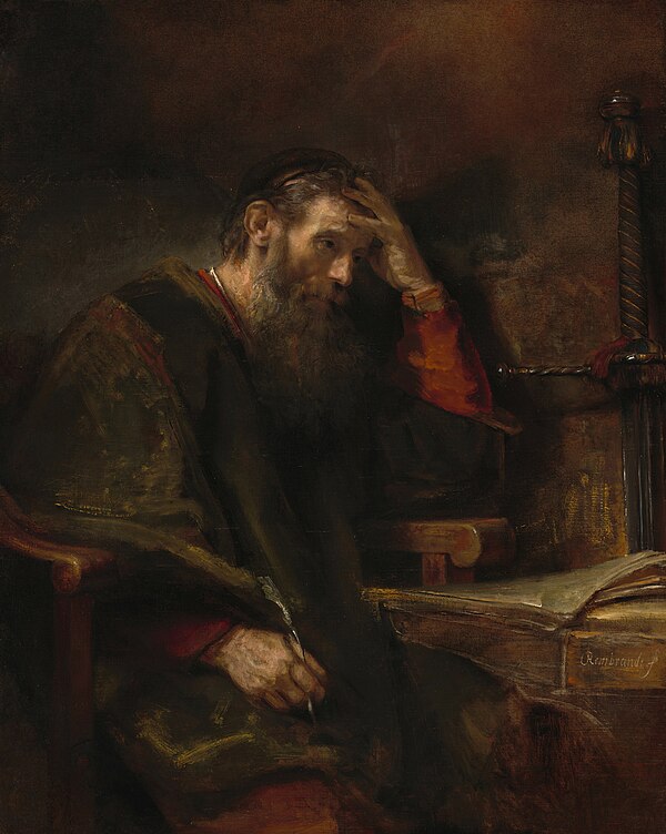 The Apostle Paul, portrait by Rembrandt (c. 1657)