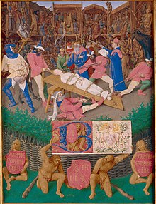 Jean Fouquet, Sainte Apolline, Heures d'Etienne Chevalier, 1452-1460, Chantilly, musée Condé.