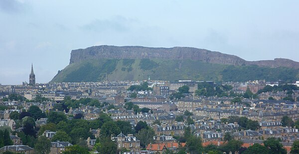 Salisbury Crags seen from Blackford Hill