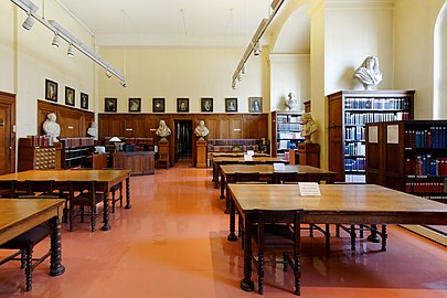 Reading room of the Bibliothèque Sainte-Geneviève