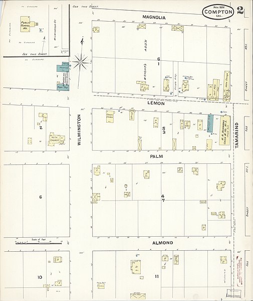 File:Sanborn Fire Insurance Map from Compton, Los Angeles County, California. LOC sanborn00476 003-2.jpg