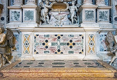 Altar de mármol policromado de Ludovico David