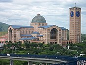 The Basilica of the National Shrine of Our Lady of Aparecida is the second largest in the world, after only of the Basilica of Saint Peter in Vatican City. Santuario Nacional de Aparecida.jpg