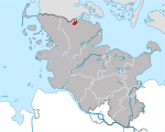 Položaj Flensburg na karti Njemačke