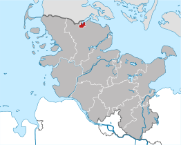 Kaart van Flensburg