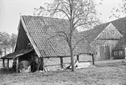 Schuur met vakwerk