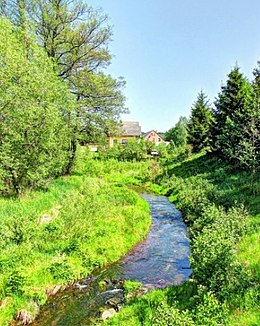 The Schwarzbach between Elterlein and Schwarzbach