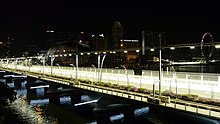 Marina Bay Street Circuit, Singapore, currently used in Formula 1. Singapore grand prix fullerton test.JPG