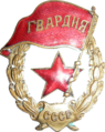 Insigna sovietică „de Gardă” (1941)