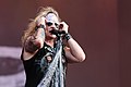 Michael Starr (Vocals, Guitar) of US Glam Metal group Steel Panther performing at Wacken Open Air (2016), W:O:A Stage area, (DEU) /// leokr.de for Wikimedia Commons