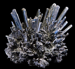 Stibnite sulfide mineral