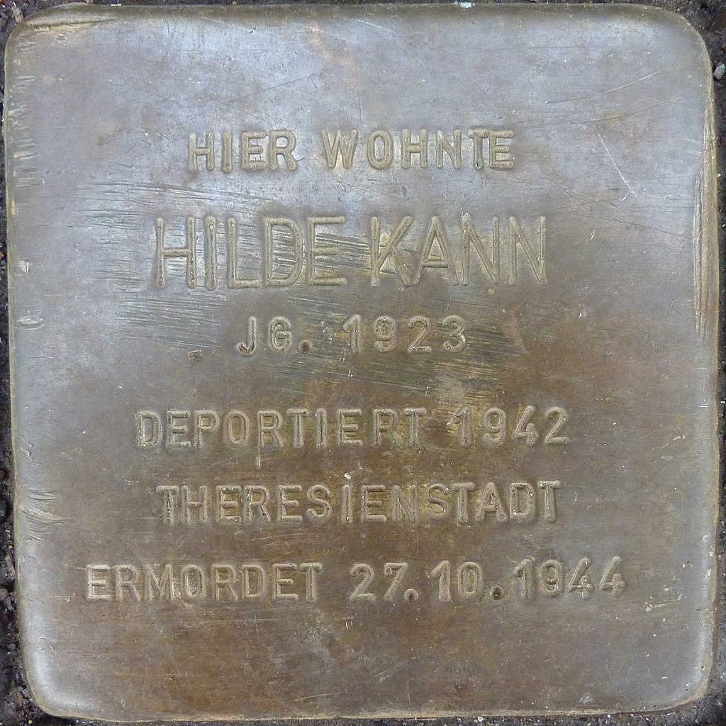 Stolperstein Gießen Liebigstraße 37 Hilde Kann.JPG