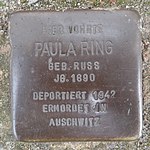 Stolperstein Rendsburg Schleifmühlenstraße 10 Paula Ring.jpg