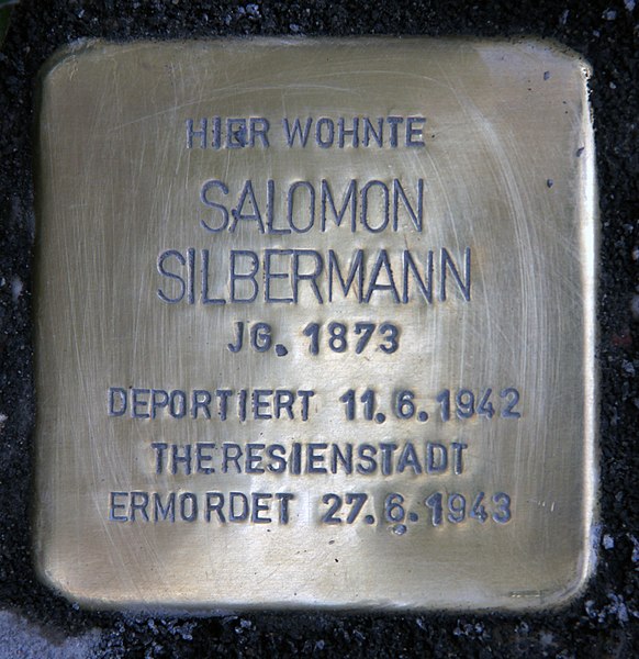 File:Stolperstein Thomasiusstr 17 (Moabi) Salomon Silbermann.jpg