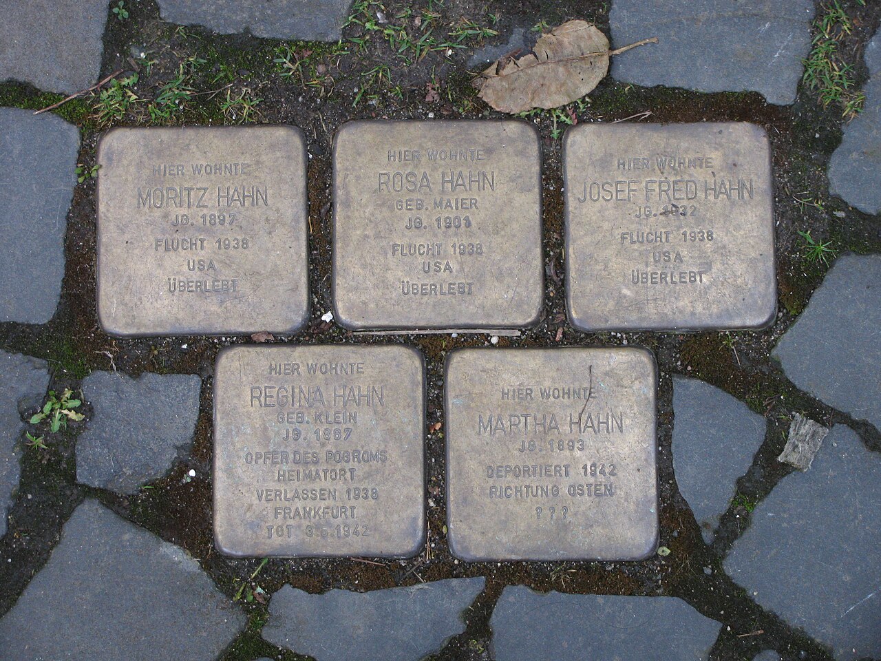 Stolpersteinlage, 2, Probsteistraße 6, Eddersheim, Hattersheim, Main-Taunus-Kreis.jpg