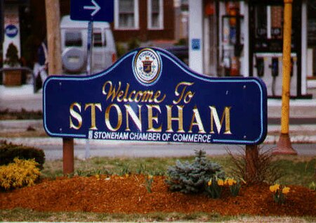 Stoneham welcome sign