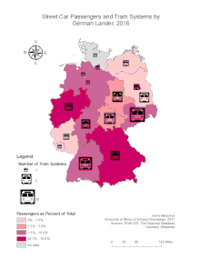 Street car passengers and tram systems by German Lander Street car passengers as percent of total by German lander gradient map (2016) 2.gif