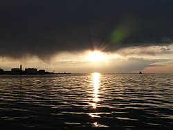 Sonnenuntergang von Molo Audace di Trieste.jpg