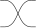 This is the common representation of the swap morphism in the graphical language of symmetric monoidal categories Symmetric monoidal category swap.svg