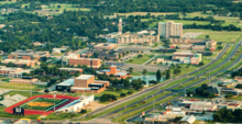 Aerial shot of Texas A&M University-Commerce TAMUC Campus.PNG