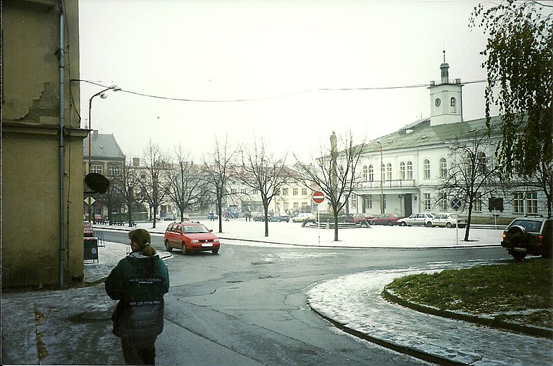 File:TGM Square in Winter, Lipnik nad Becvou.jpg