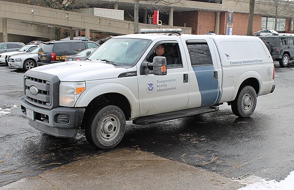 TSA explosives specialist vehicle.