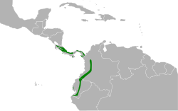 Tangara icterocephala map.svg