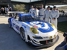 The 2018 25 Hours of Thunderhill race-winning Porsche and drivers The 2018 Winning car and lineup of the 2018 25 Hours of Thunderhill.jpg