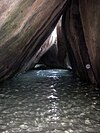 The Baths beneath the granite boulders