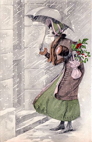 The Christmas Visit. Postcard, c. 1910.jpg