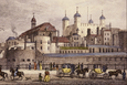 Historische Ansicht des Tower of London mit Grand Storehouse