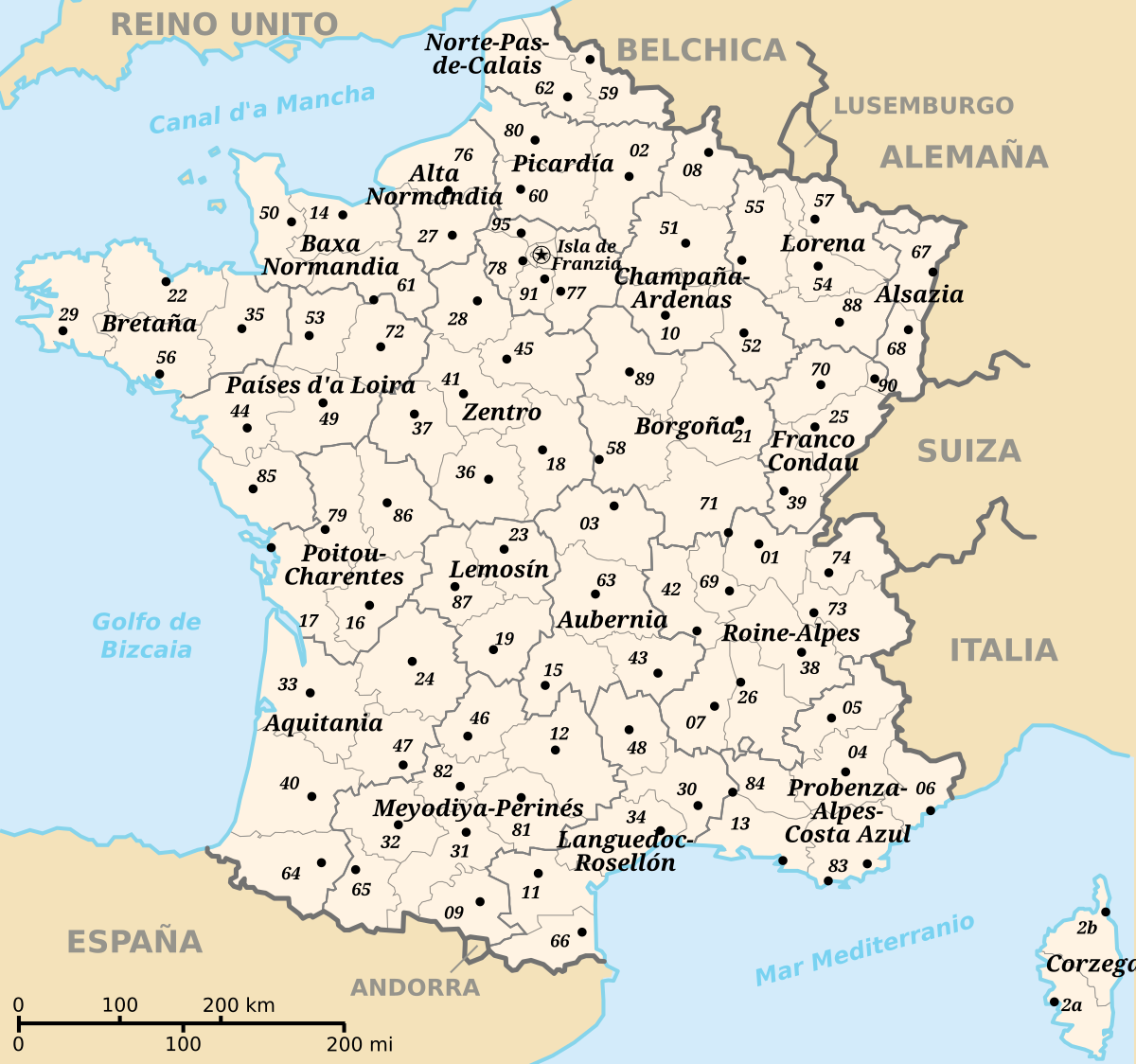 departamentos de francia mapa Departamentos de Francia   Biquipedia, a enciclopedia libre