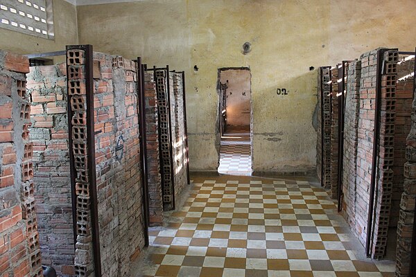 Most of the school rooms were divided into cells