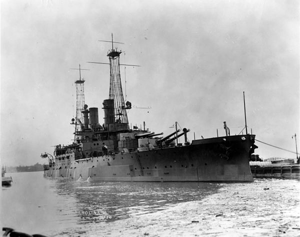 South Carolina in port in 1910