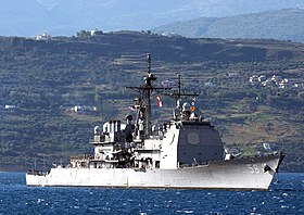 A USS Fülöp-tenger (CG-58) szemléltető képe