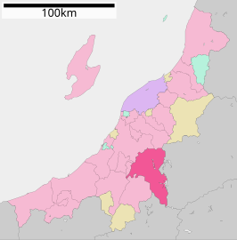 Situering van Uonuma in de prefectuur Niigata