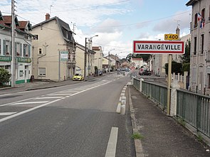 Varangéville (M-et-M) city limit sign.jpg