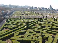 Сад замка Вилландри, Франция