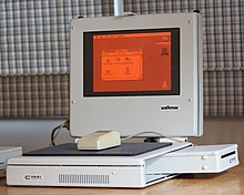 The first WalkMac, from Colby Systems, was based upon a Mac Plus logic board, with a plasma display. WalkMac.jpg