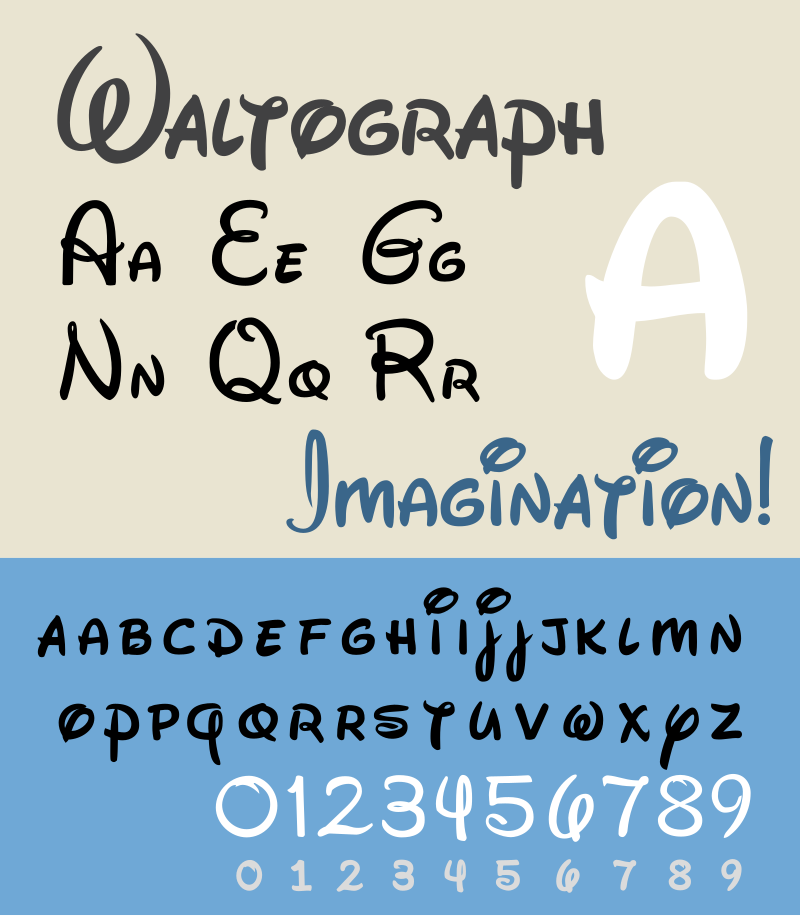 walt disney signature font